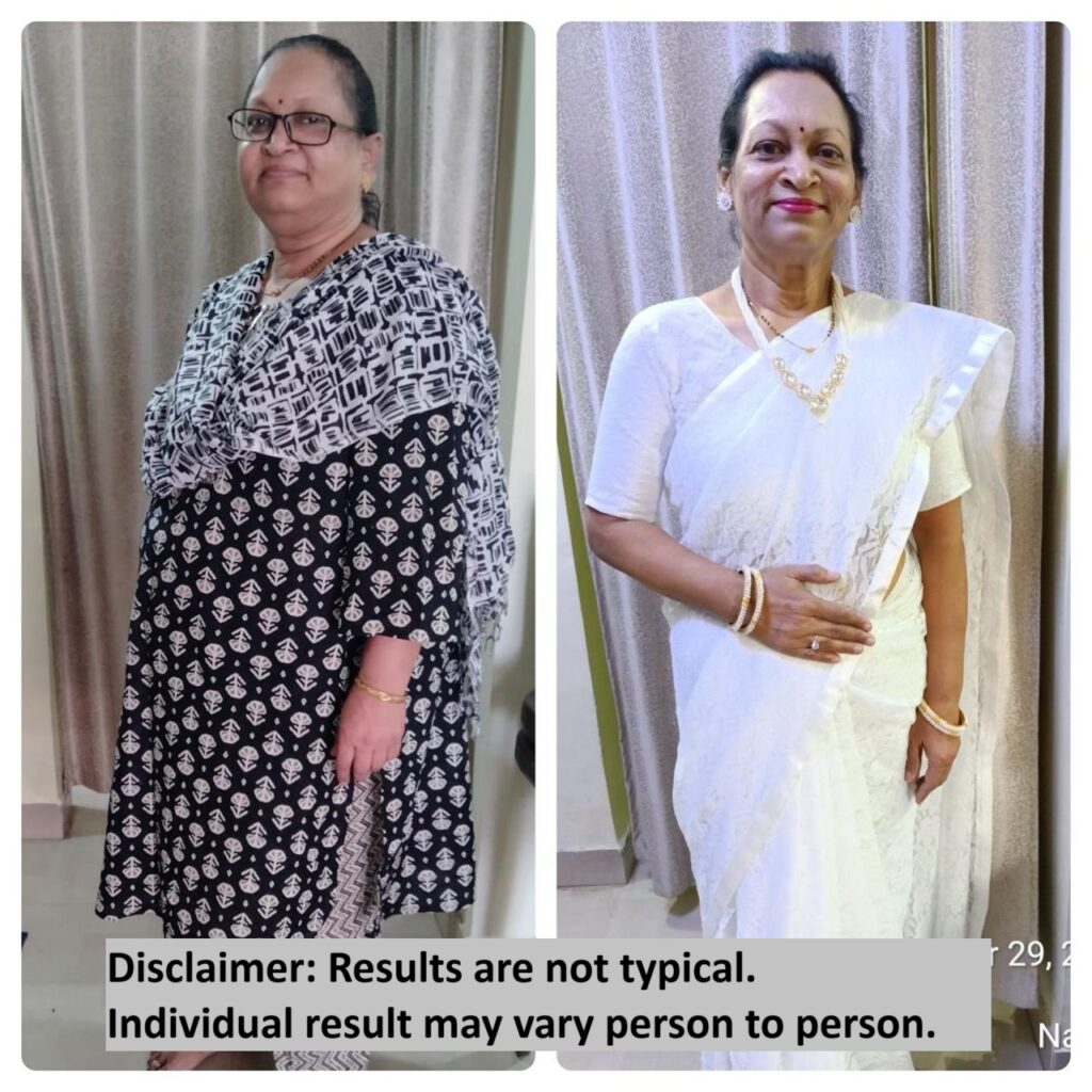 Woman's weight loss transformation with Online weight loss community