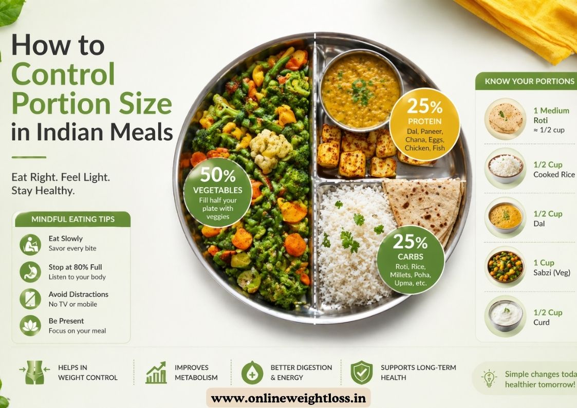 how to control portion size in indian meals